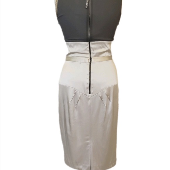 Dolce & Gabbana Silver Silk Dress - Picture 5 of 6